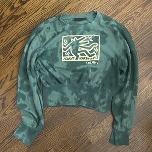 Keith Haring Girl’s Cropped Sweater Top L
